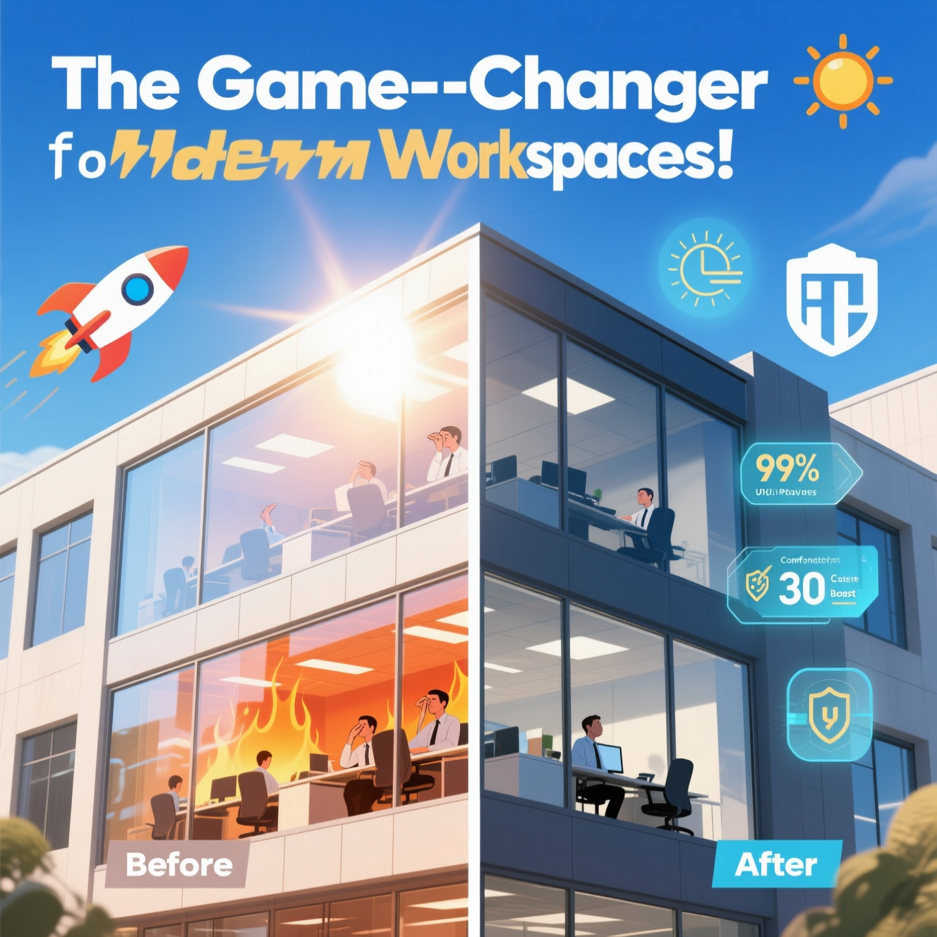 Read more about the article Commercial Office Window Tinting: The Smart Upgrade for Modern Workspaces