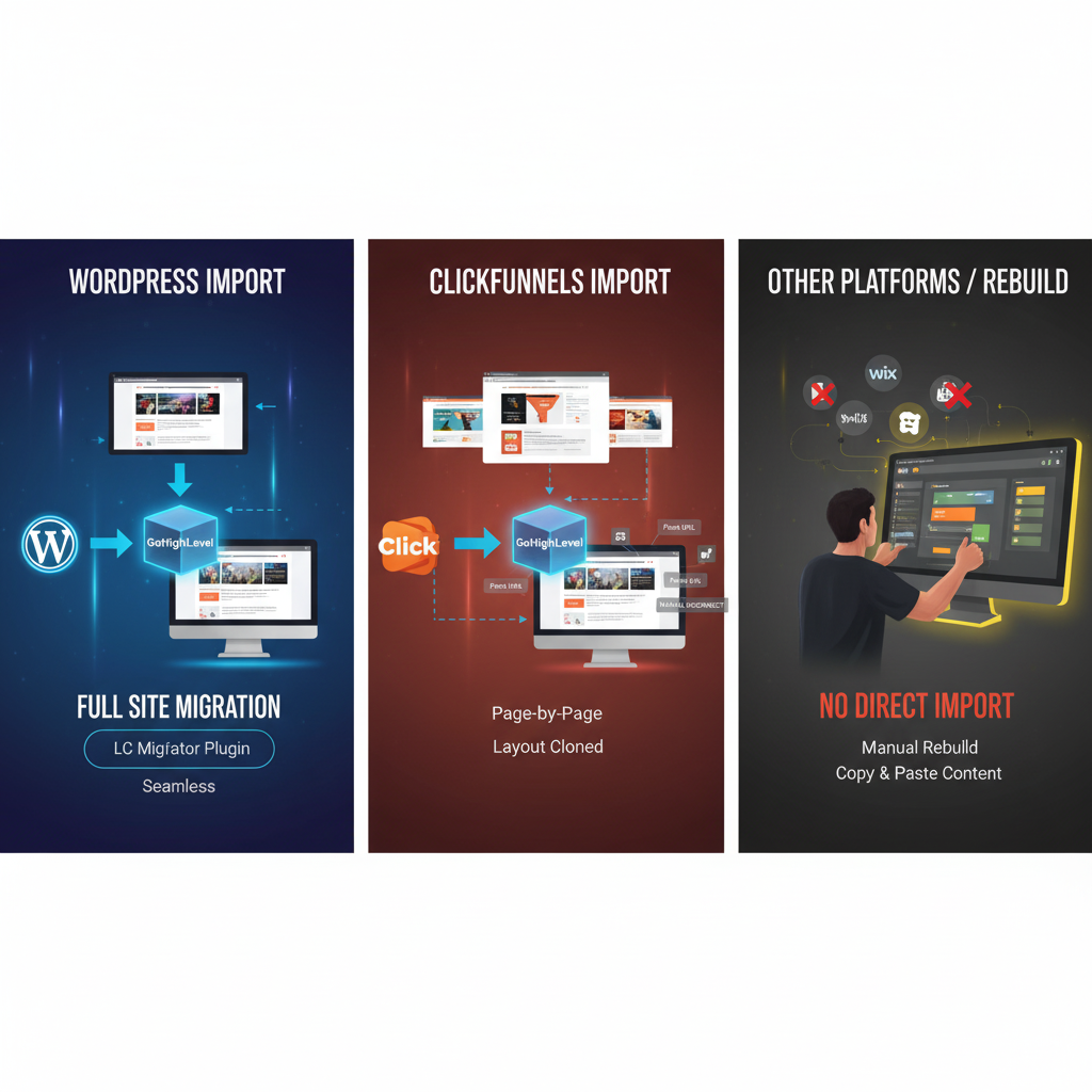 Can You Import a Website into GoHighLevel