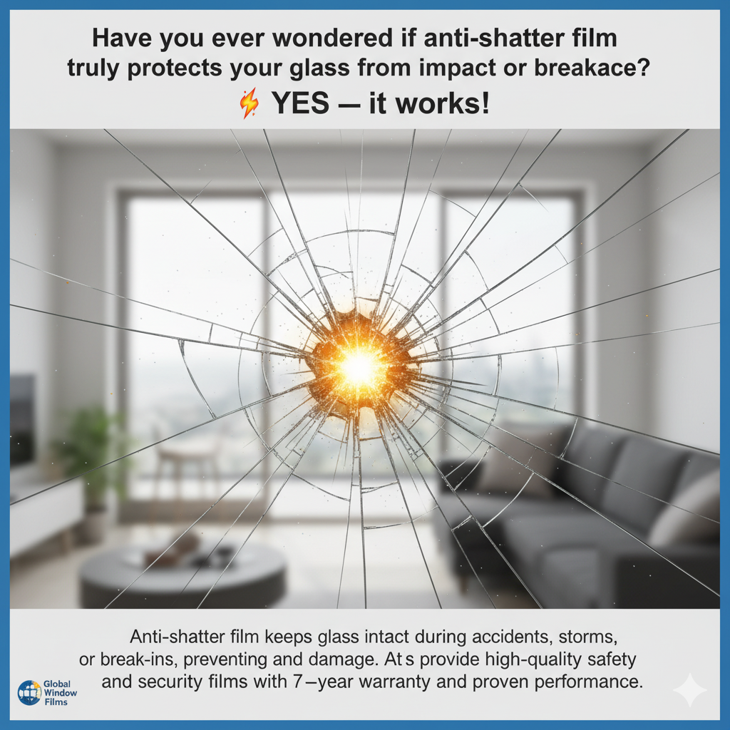 Read more about the article Does Anti-Shatter Film Work? Understanding the Truth Behind Glass Safety Films