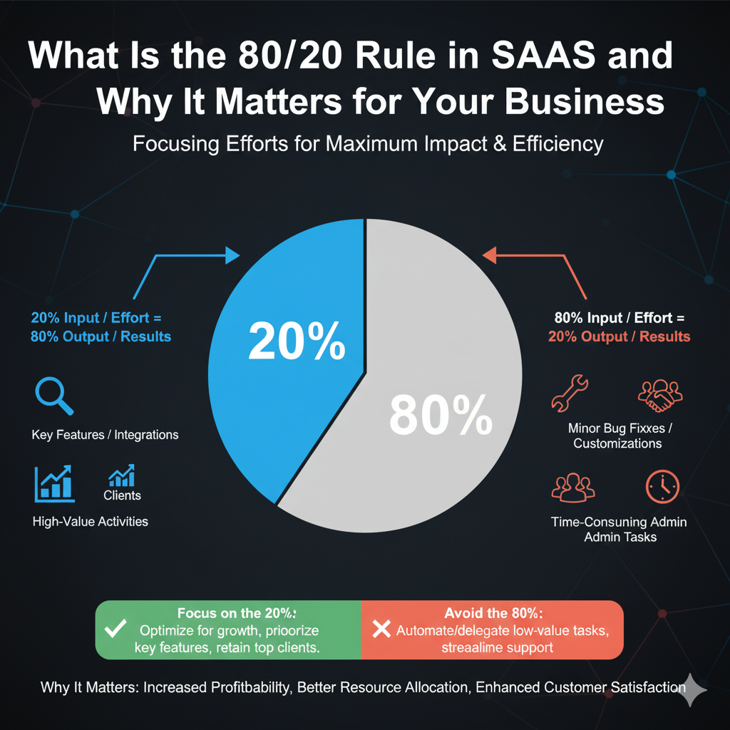 You are currently viewing What is the 80/20 Rule in SaaS? A Complete Guide for Agencies, Freelancers, and Entrepreneurs