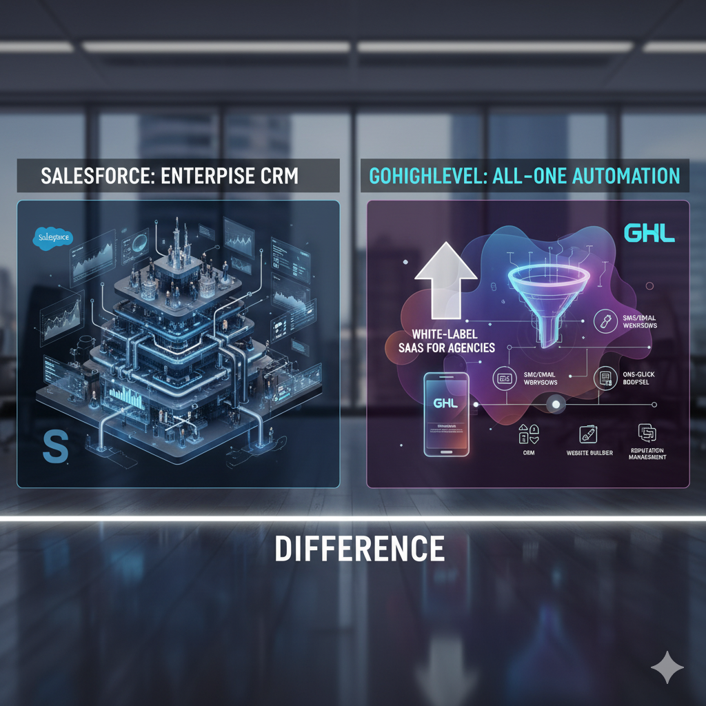 You are currently viewing What is the difference between Salesforce and HighLevel?