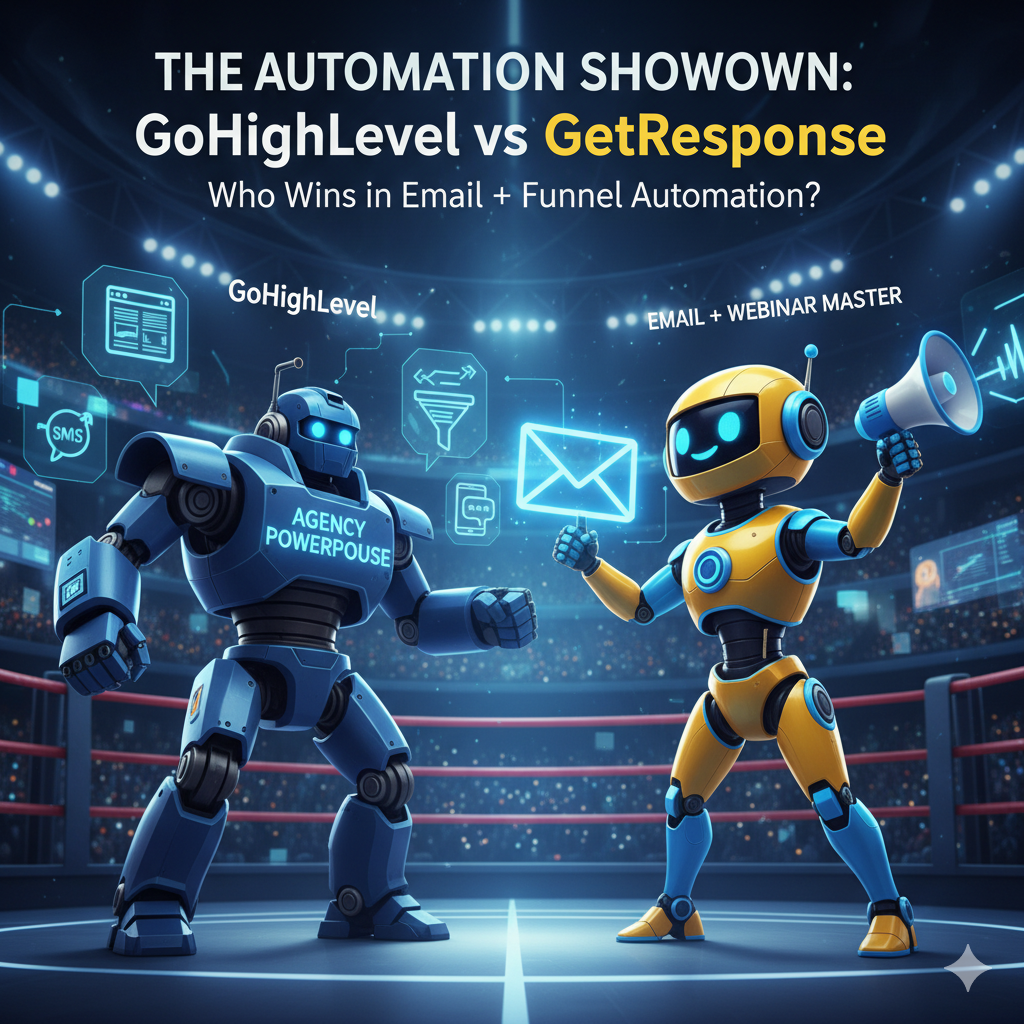 Read more about the article GoHighLevel vs GetResponse: Who Wins in Email + Funnel Automation?