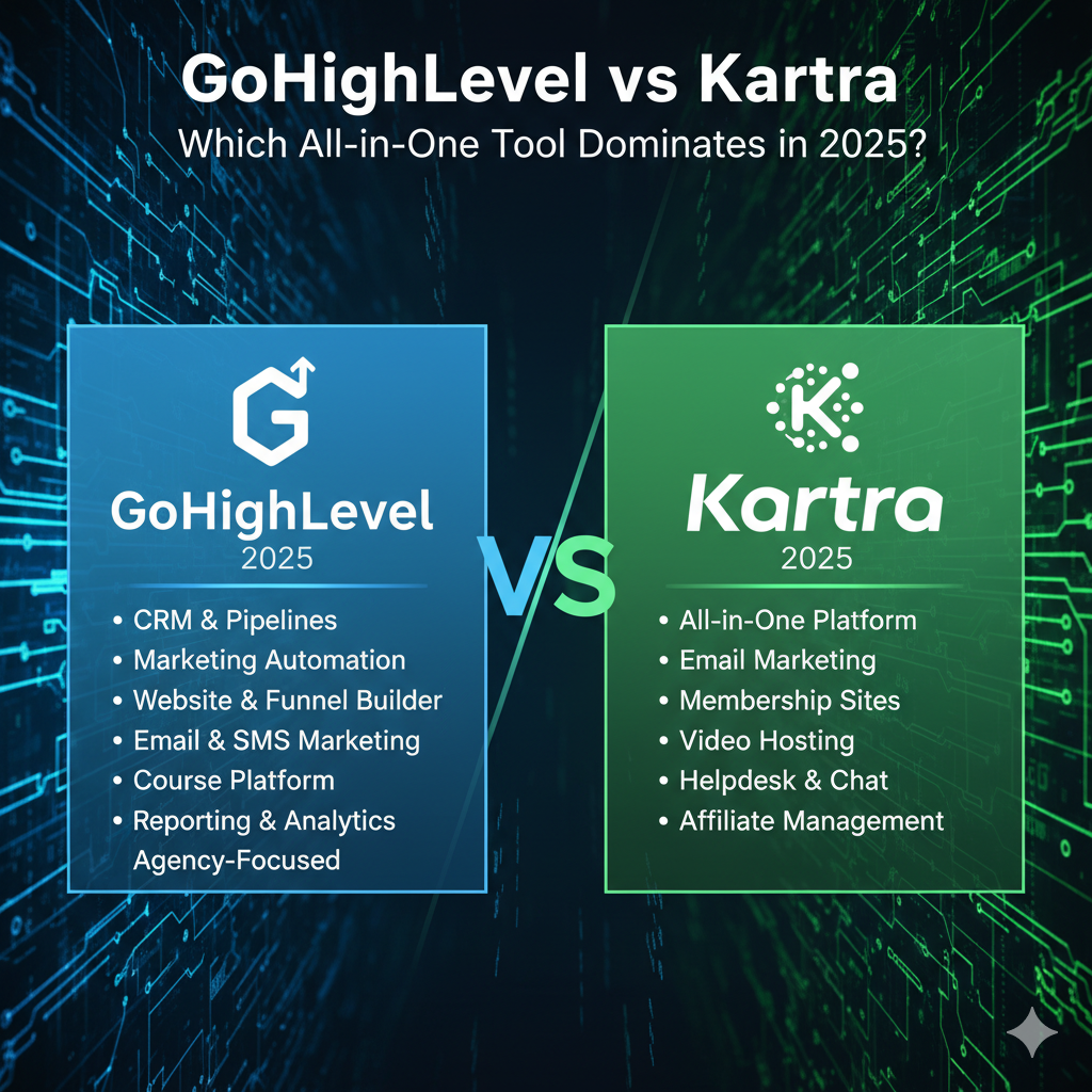 Read more about the article GoHighLevel vs Kartra: Which All-in-One Tool Dominates in 2025?