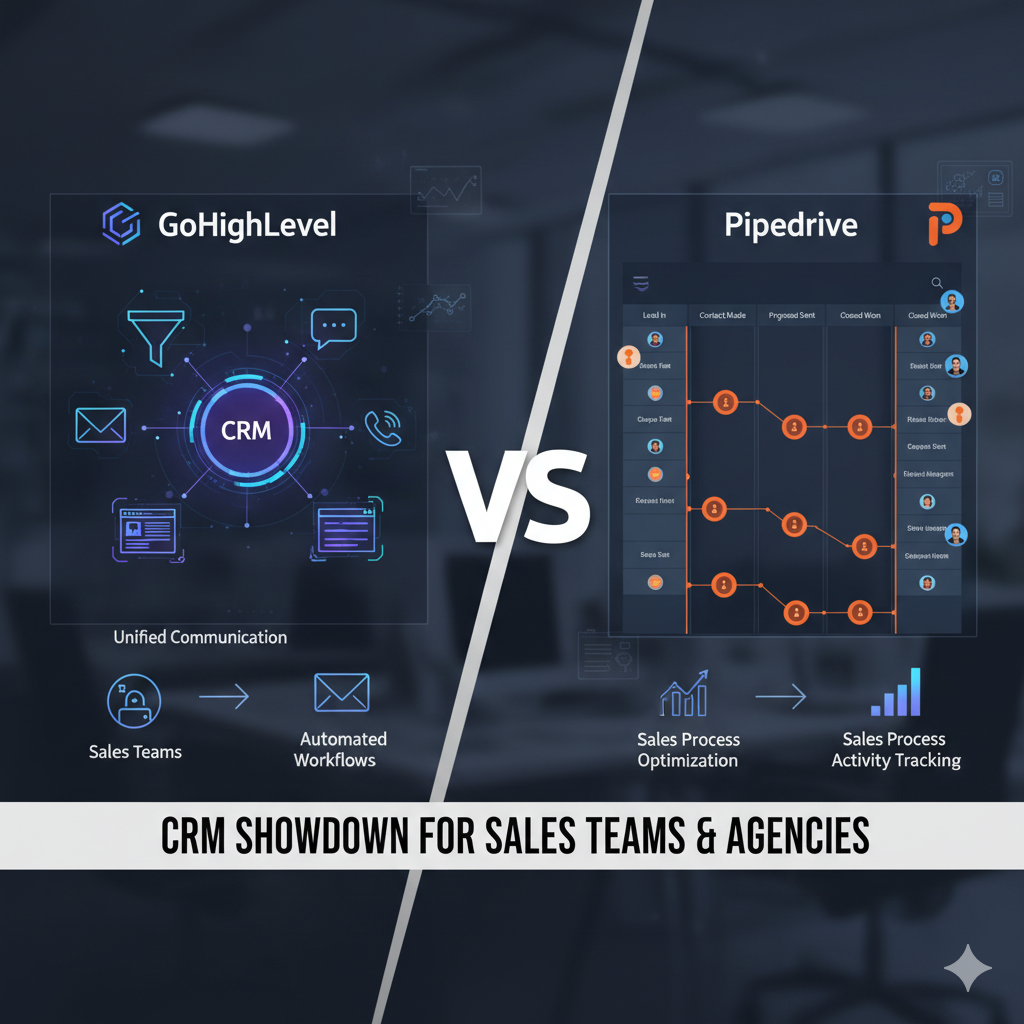 Read more about the article GoHighLevel vs Pipedrive: CRM Showdown for Sales Teams & Agencies (2025 Guide)