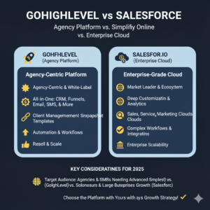 Read more about the article GoHighLevel vs Salesforce: Which CRM Is Best for Agencies and Small Businesses in 2025?