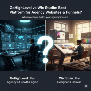 Read more about the article GoHighLevel vs Wix Studio: Best Platform for Agency Websites & Funnels?