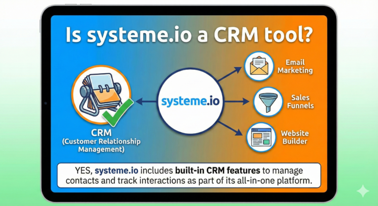 Is systeme.io a CRM tool?