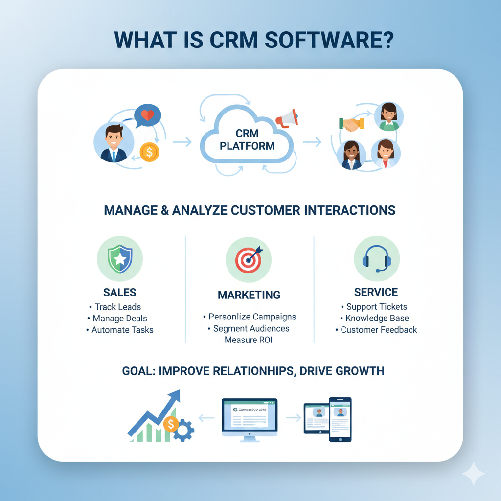 You are currently viewing What is CRM Software? A Complete Guide for Marketers and Small Businesses