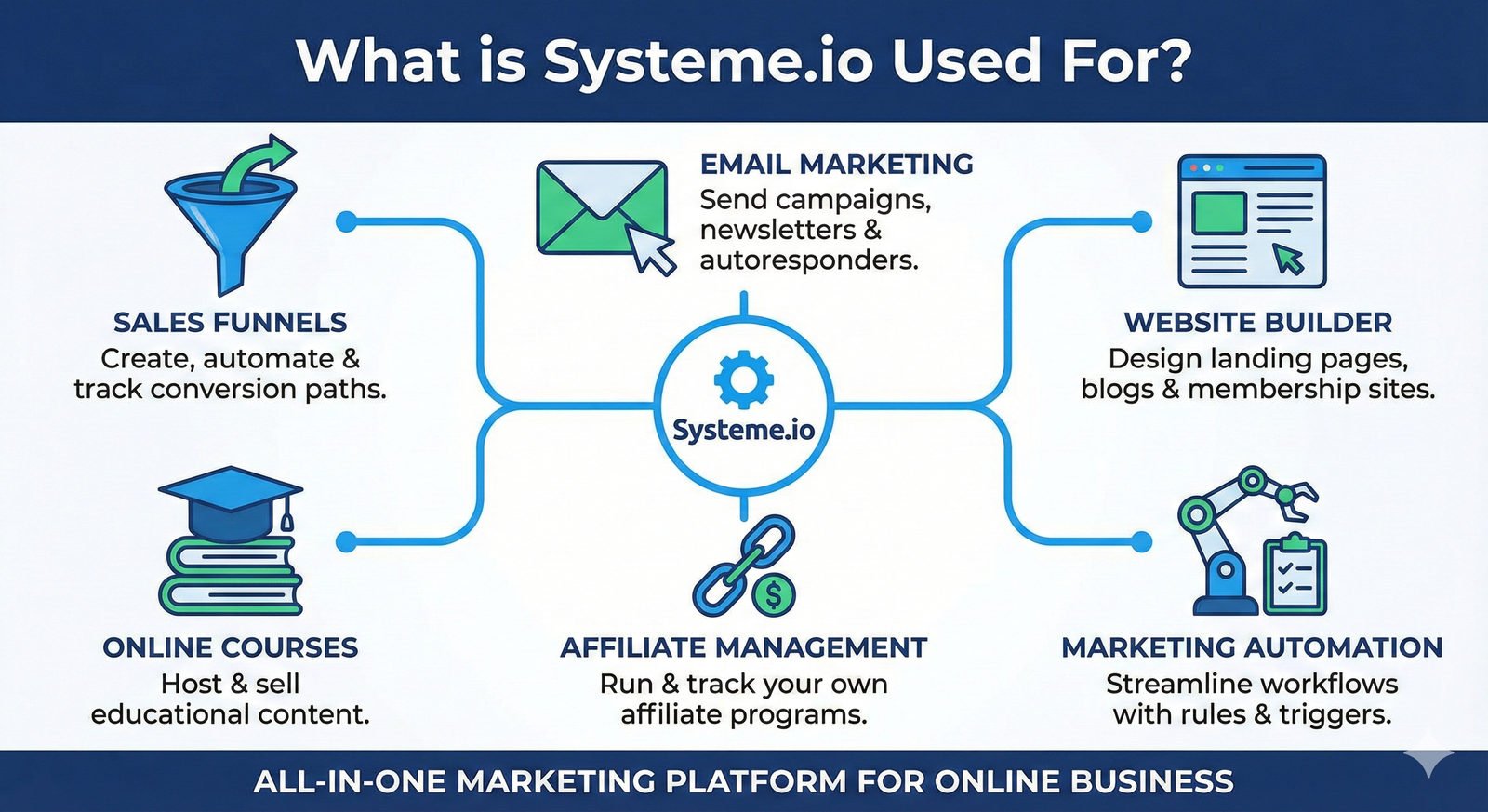 Read more about the article What Is Systeme.io Used For? (2026 Ultimate Guide)
