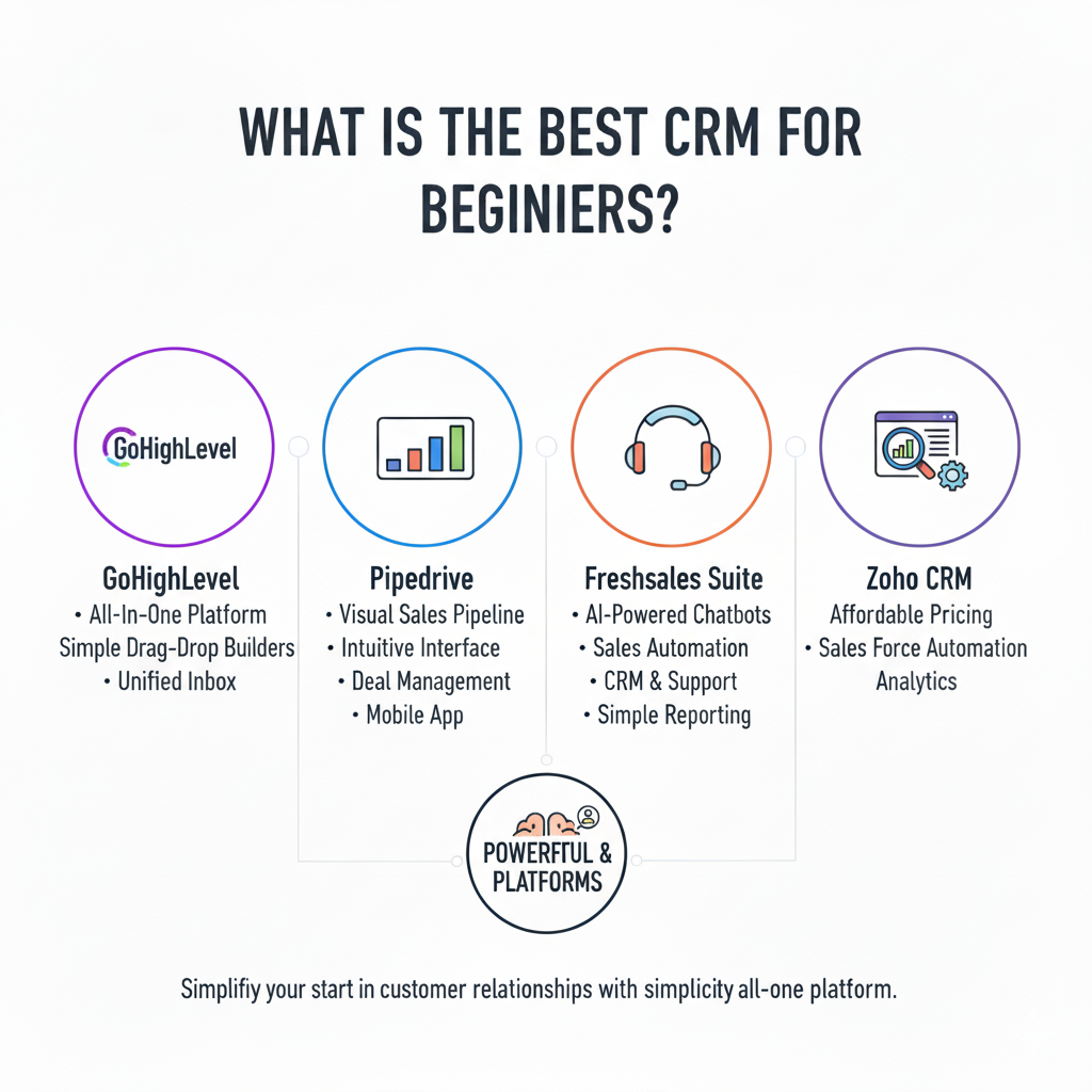 Read more about the article 🏆 What Is the Best CRM for Beginners? (2025 Guide for Agencies & Small Businesses)