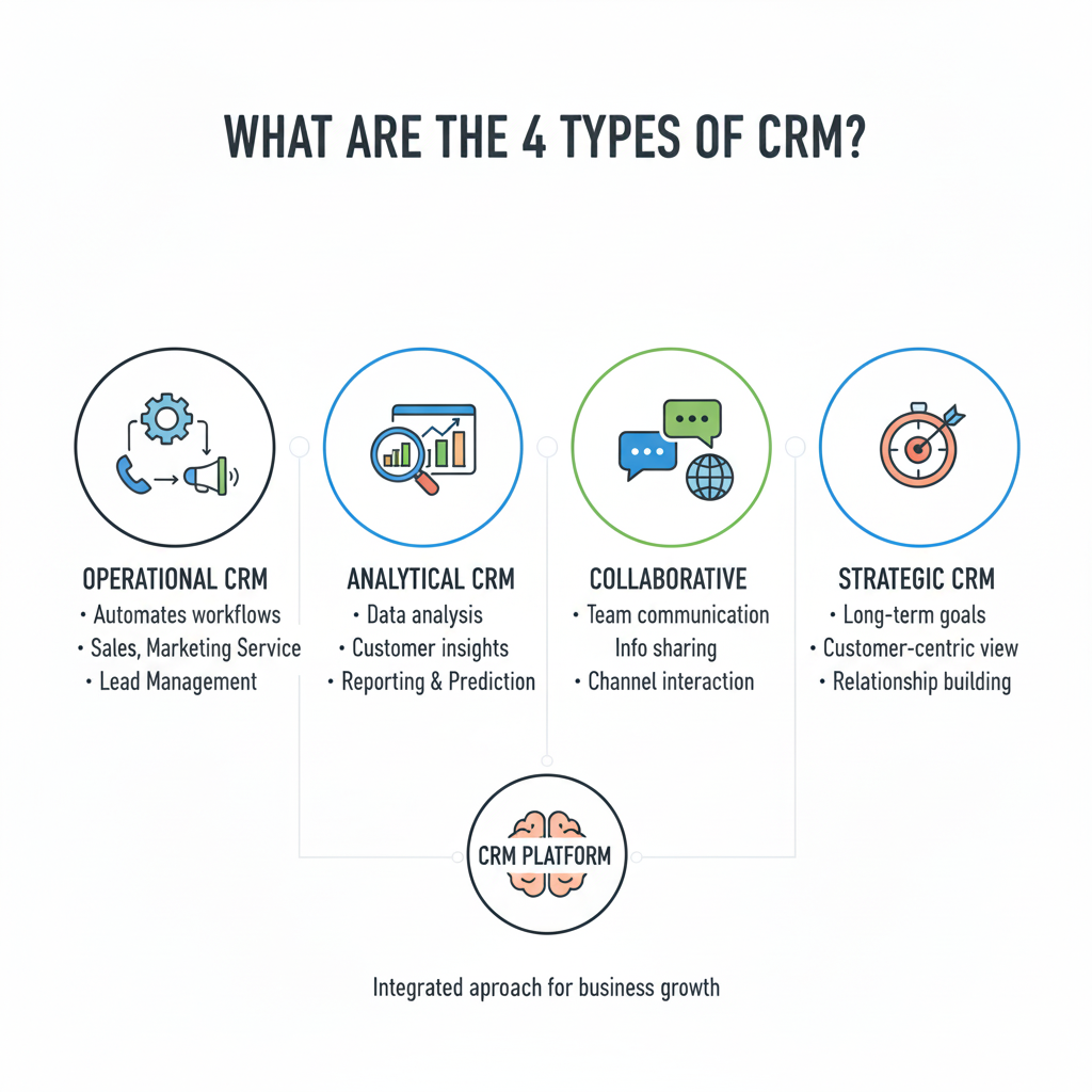 What are the 4 types of CRM