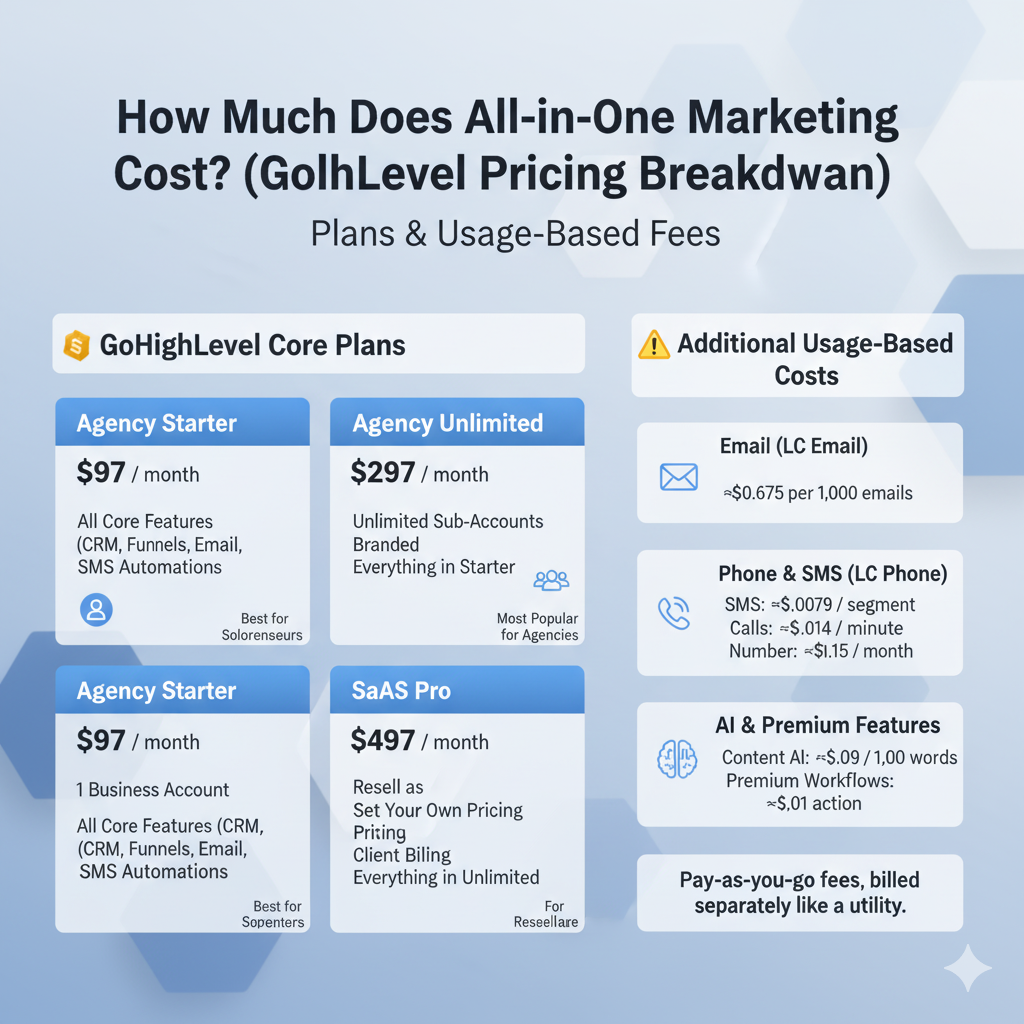 the cost of all-in-one marketing software