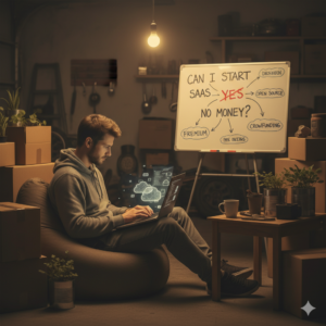 Read more about the article 💡 Can I Start SaaS with No Money? A Complete Guide to Building a Software Business on a Budget