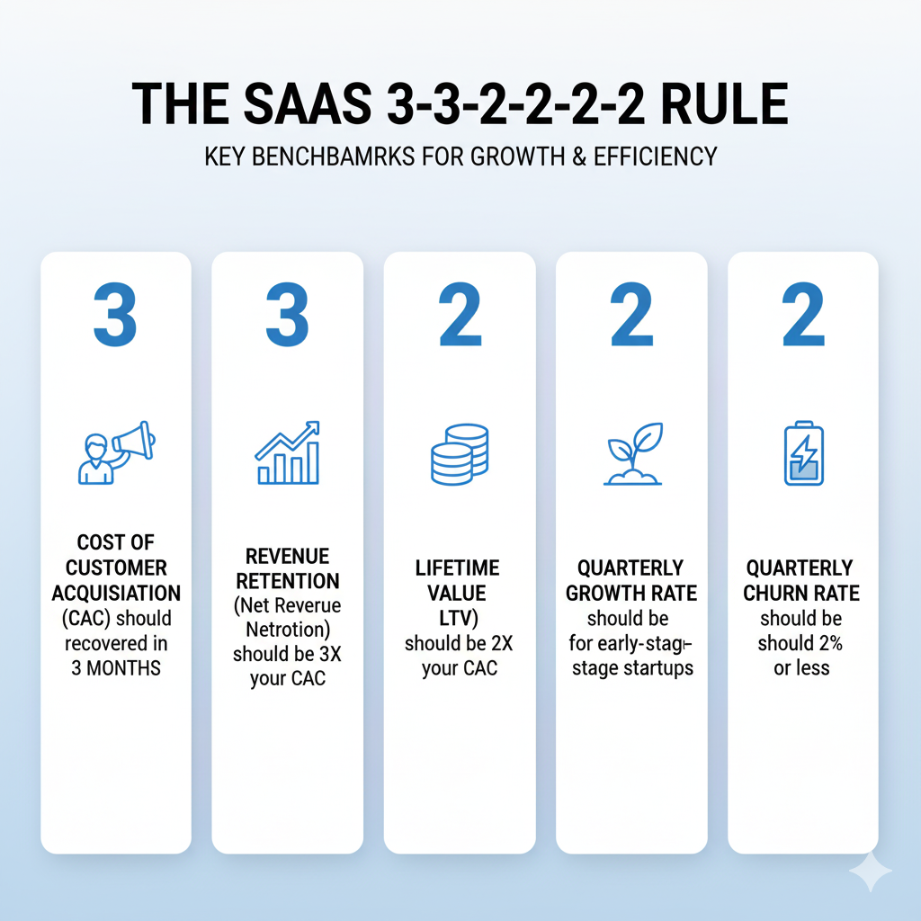 You are currently viewing 🧩 What Is the 3 3 2 2 2 Rule of SaaS? (A Complete Guide with GoHighLevel Insights)