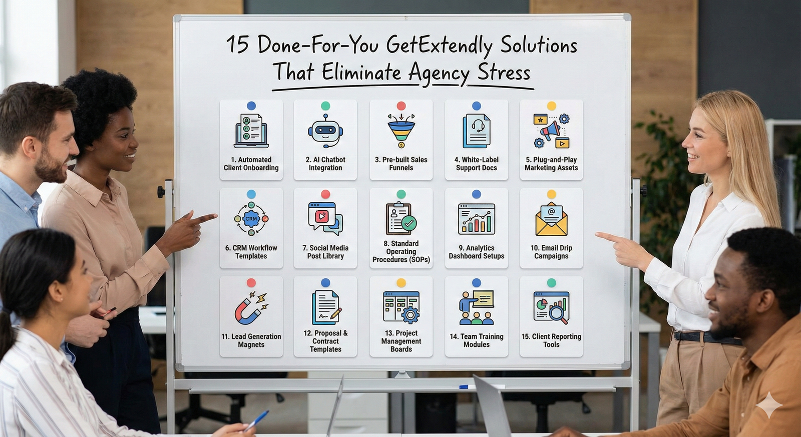 Read more about the article 15 Done-For-You GetExtendly Solutions That Eliminate Agency Stress