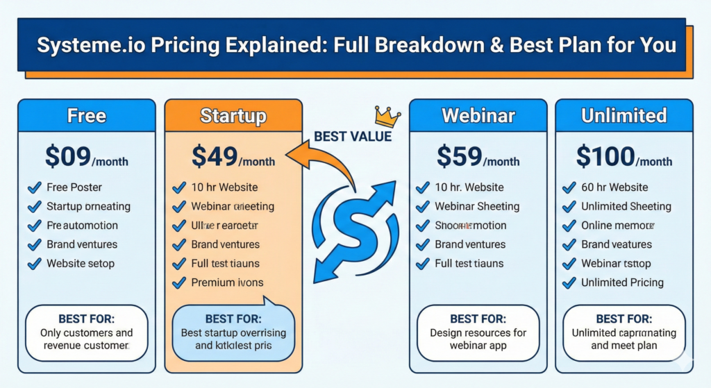 Systeme.io Pricing Explained: Full Breakdown & Best Plan for You (2025 ...