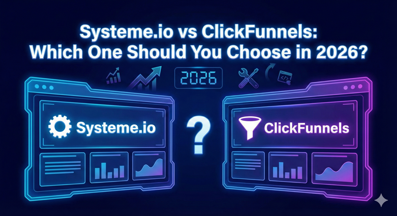 Read more about the article Systeme.io vs ClickFunnels: Which One Should You Choose in 2026? (Full Comparison Guide)